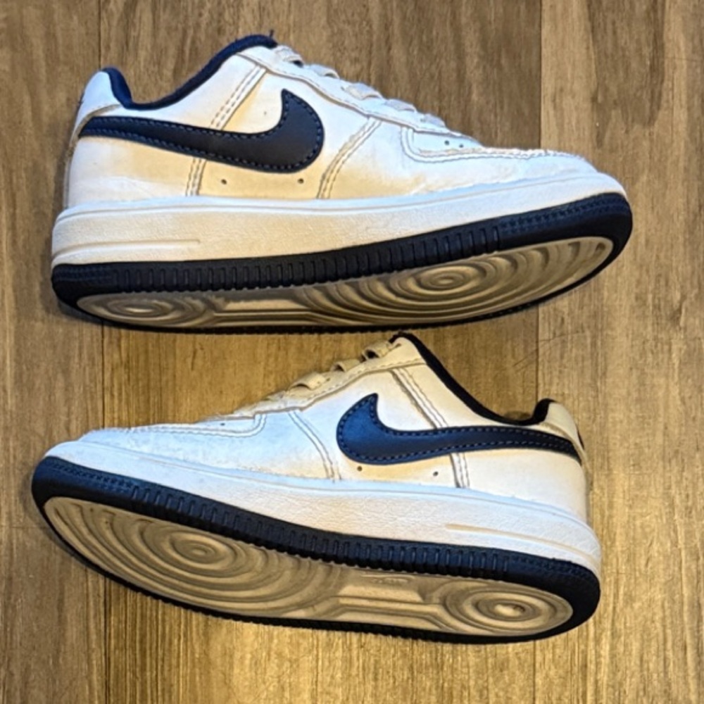 Nike White and Blue Kids' Sneakers